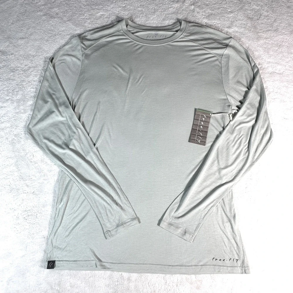 Free Fly Bamboo Lightweight Long Sleeve NWT Men XL Sage Performance Shirt